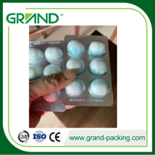 Alcohol cotton ball blister packing machine